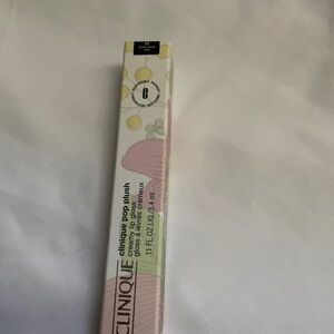 Clinique pop, plush, creamy lip gloss black honey new in package